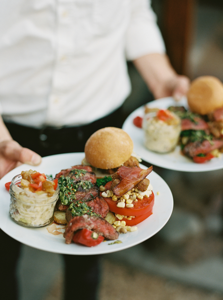 Hastings Catering serves Southern staples for this wedding planned by Anna Wynn Event Design at Ovenbird.