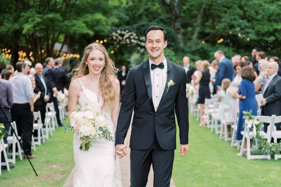 Bryn Elizabeth Warren & Journy O'Neil Wilkes Davis celebrate the Southern wedding day.