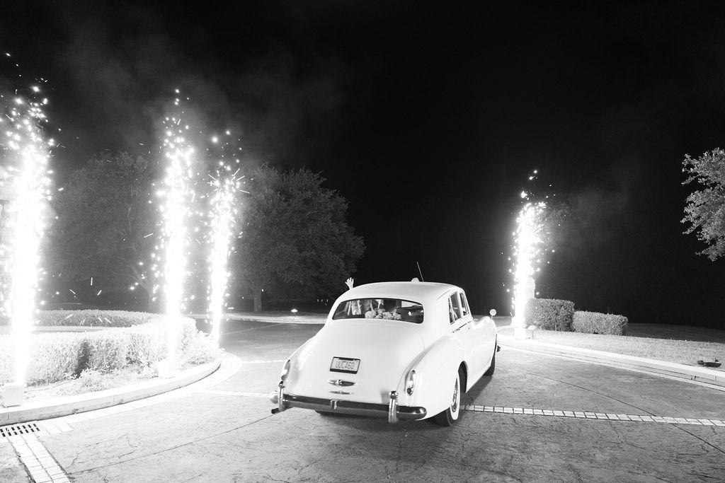 Coats Classic Cars provides the getaway car for the happy couple.