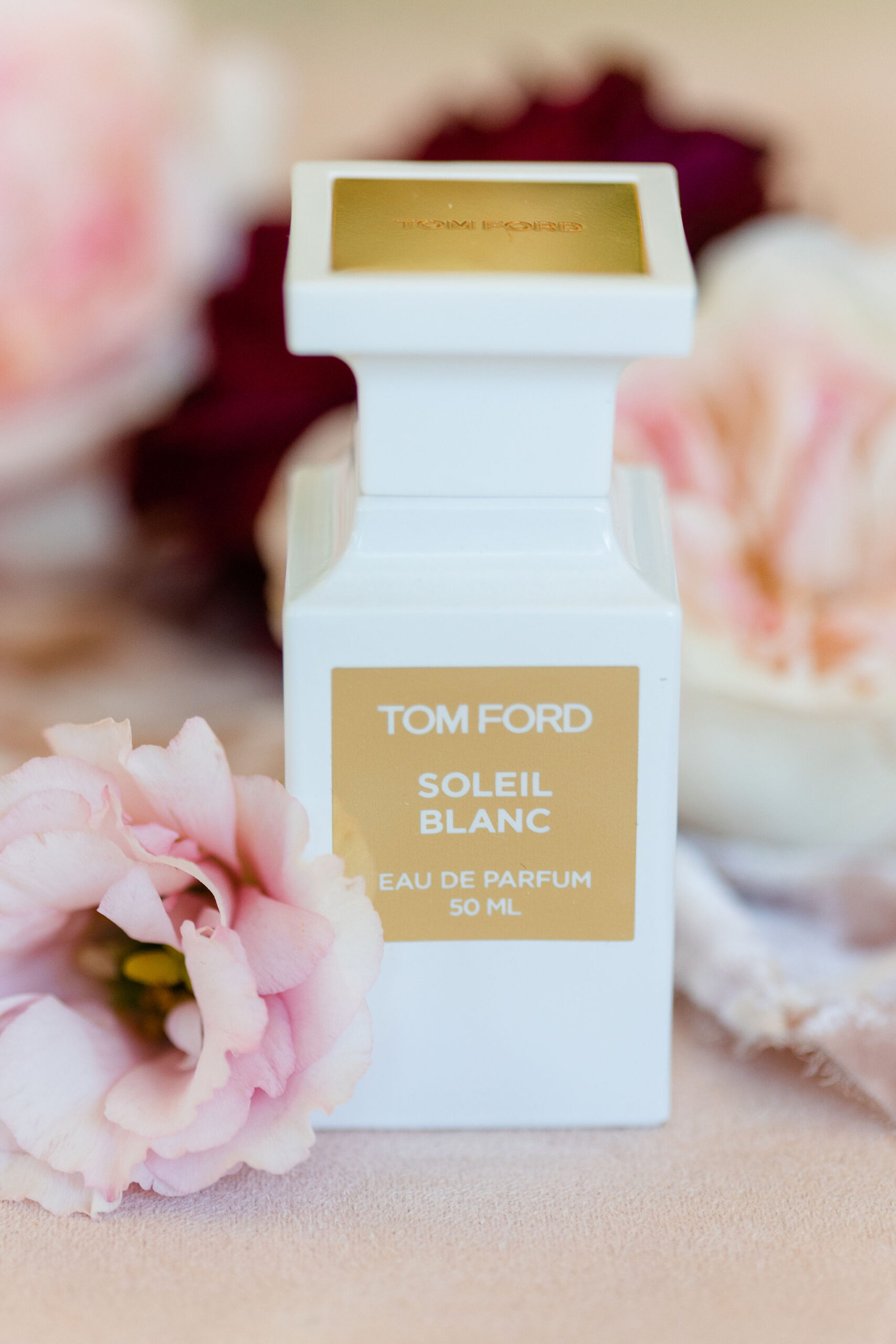 The Tom Ford perfume is the bride's scent for her Alabama wedding day.