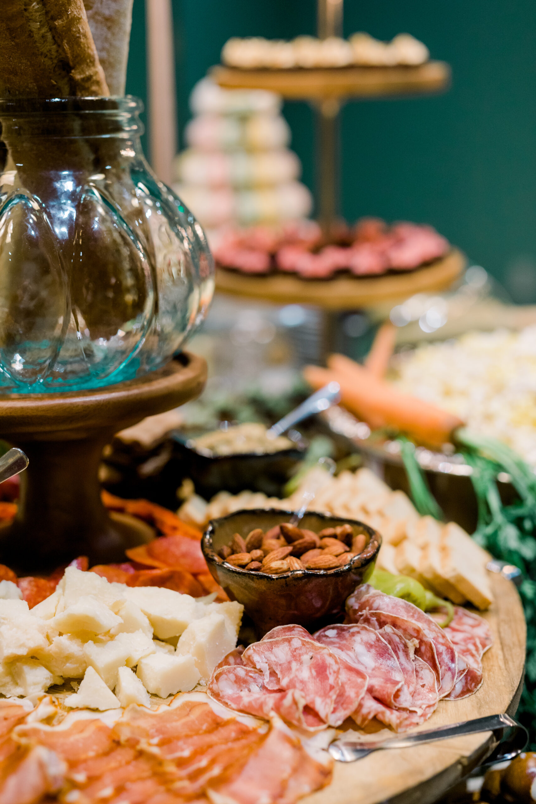 Charcuterie boards are prepared by Hastings Catering for Alabama Weddings.