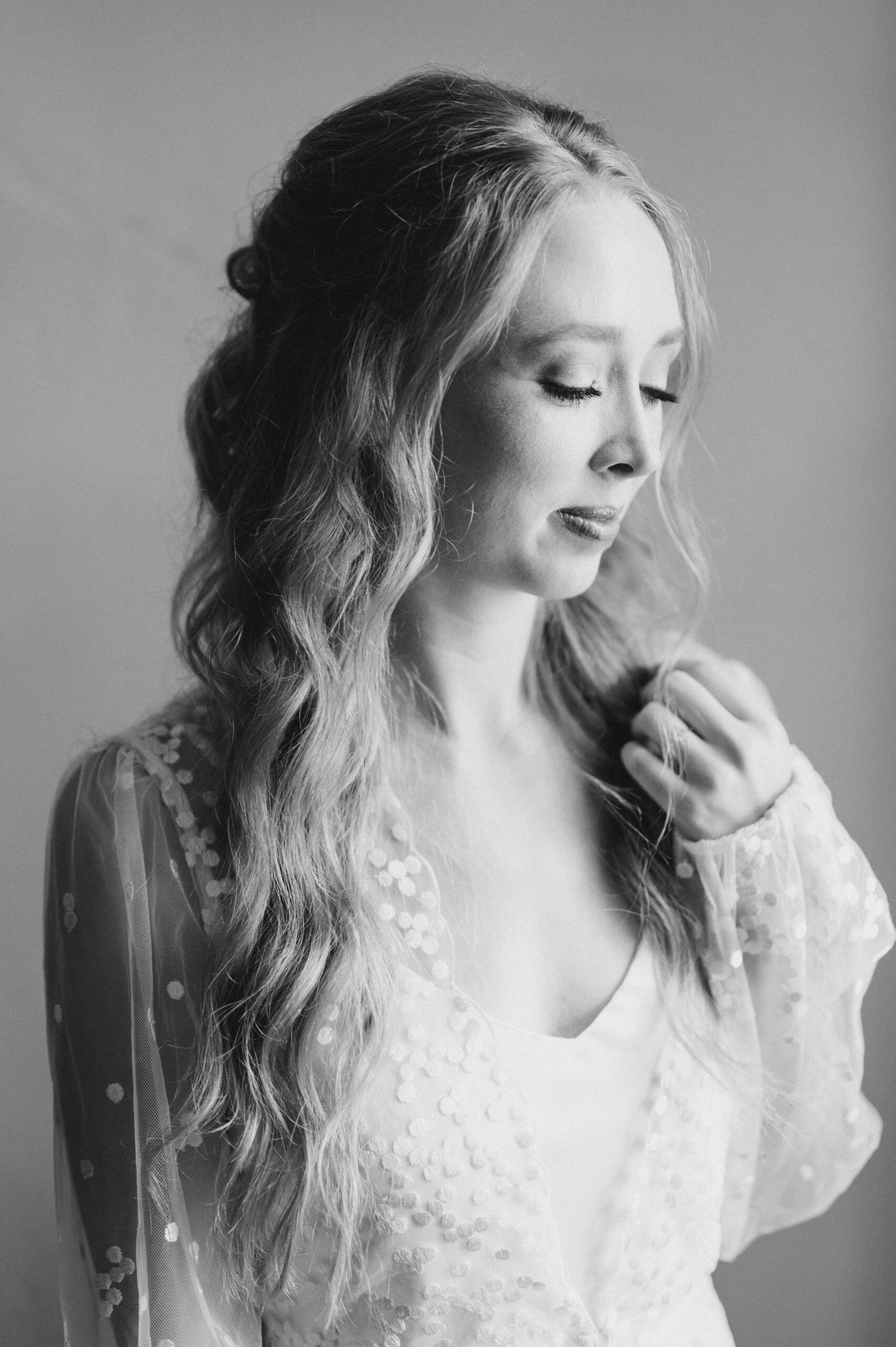 The bride prepares for her Southern wedding.