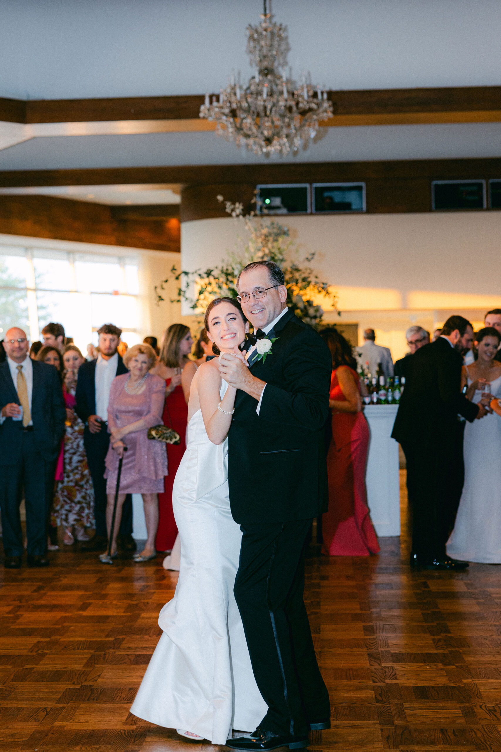 The bride dances with her father at The Club in Bimingham, Alabama.